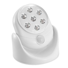 1Pc Wireless LED Spotlight Night Lamp 360 Degree Rotatable With 90 Degree Motion Sensor Battery Operated With 23ft Sensing Range For Closet Bathroom (Option: 1Pc)